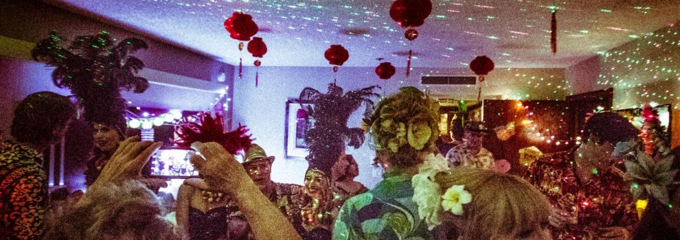 A room party at Tiki Kon
