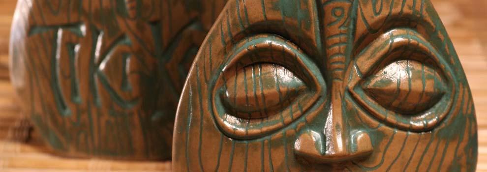 Detail of Tiki Kon 2019 decanter by VanTiki