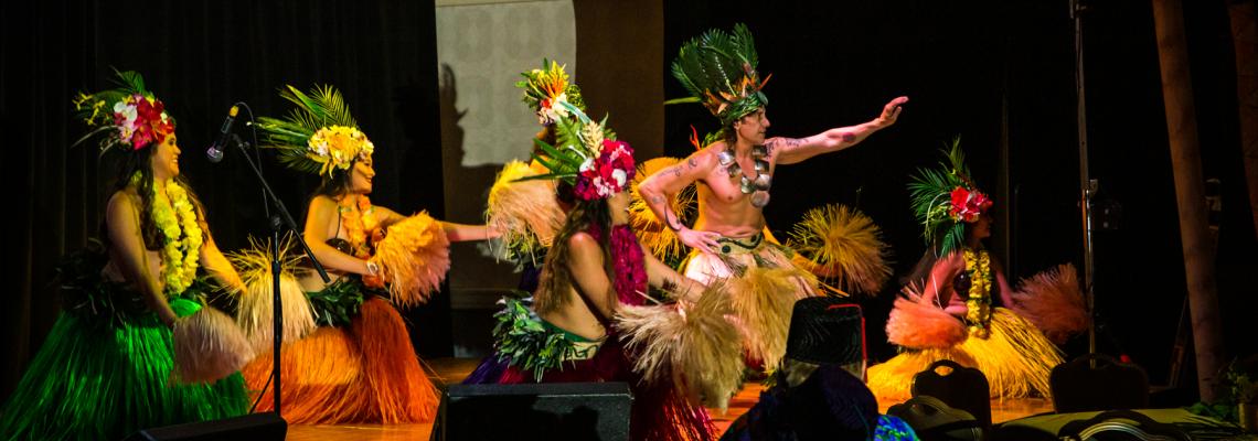 Teva Oriata Polynesian dance troupe performs on the main stage